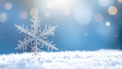 blue christmas background with snowflake 