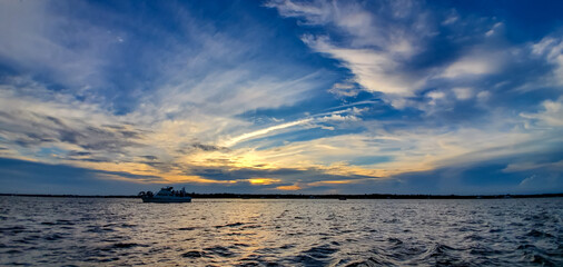 July in Orange Beach, Alabama - Sunset over the Water