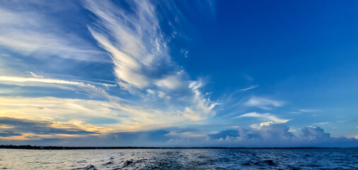 July in Orange Beach, Alabama - Sunset over the Water