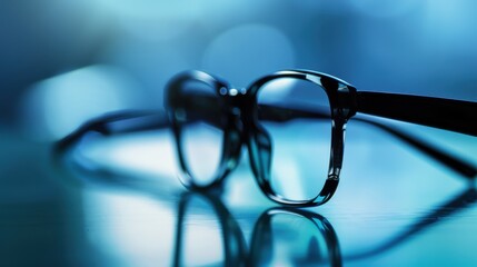 Fashion Eyewear Collection: Sunglasses, Eyeglasses & Optical Specs&mdash;Black/White/Blue Frames, Plastic Lenses & 3D Isolated Designs for Summer