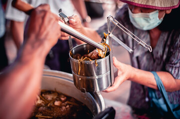 Food Donations for Homeless, the concept of humane