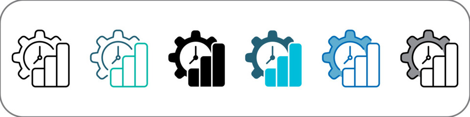 Productivity Icon Single Pack Illustration
