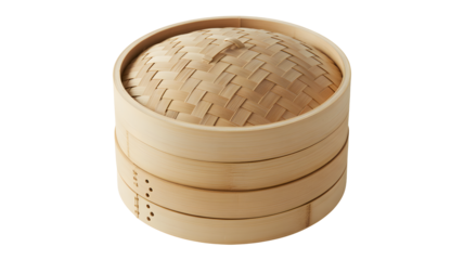 Elevate your Asian cuisine with this beautiful, natural bamboo steamer basket, perfect for healthy cooking and authentic flavors.