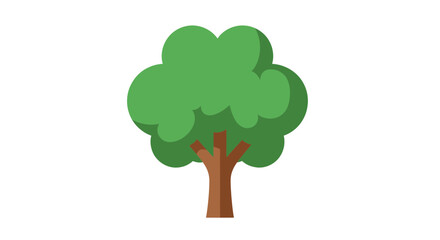 Green Tree Illustration Icon