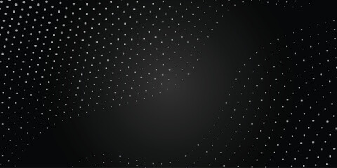 Elegant dark halftone background subtle dotted pattern with gradient ideal. EPS vector illustration