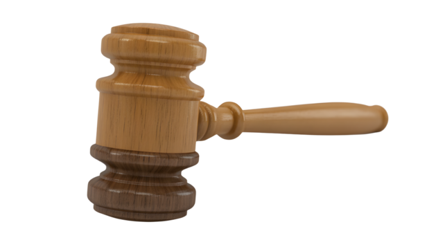Iconic wooden gavel symbolizes justice, legal decisions, and auction authority, representing fairness and judgment in courtrooms and sales.