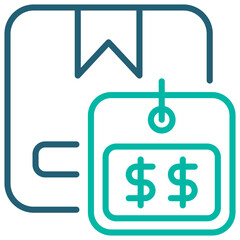 Pricing Outline Blue Icon