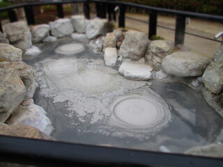 Oniishibozu Jigoku, Beppu, Oita, Japan - Diorama Effect