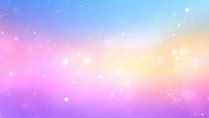 Obraz premium Dreamy pastel background with sparkling stars creates a magical, ethereal mood perfect for children's designs or whimsical projects