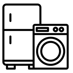 Home Appliances  Icon Element For Design
