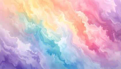 Pastel-colored, blended waves creating a dreamy, abstract background