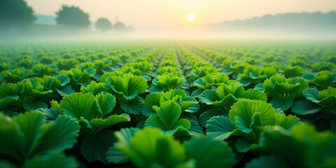 Aerial Drone Footage of Natural Ecological Winter Vegetable Field Carrot and Farming Landscape, Sustainable Agriculture, 4K, Vegetable Field. broccoli field