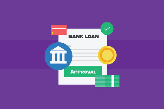 Bank loan application and approval for business and personal use, with funds disbursed directly to the applicant