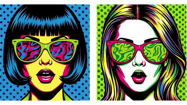 Pop Art Portraits - A Vibrant Exploration of Style and Expression.