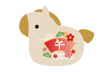 午の土鈴　干支の置物