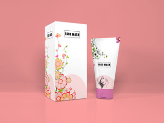 Cosmetic Product Tube With Box