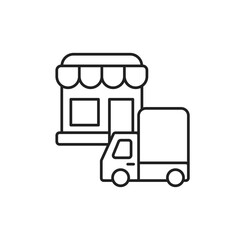 Delivery Icon, Storefront Shipping Presentation Asset.