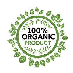 Organic Product Vector Illustration – Natural and Eco-Friendly Design