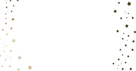 Obraz premium Gold and Brown Stars on White Background