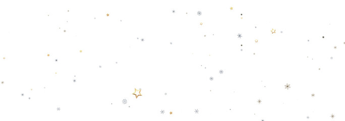 Beautiful background with gold and silver stars. Perfect for holidays, celebrations, or magical designs.