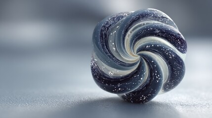 Captivating swirl orb with stardust effect, conveying depth and sophistication
