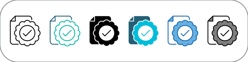 Validation Icon Pack Multistyle Illustration