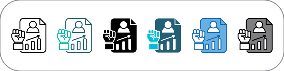 Empowerment Icon Pack Multistyle Illustration