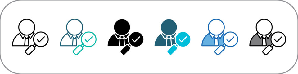 Validator Icon Pack Multistyle Illustration