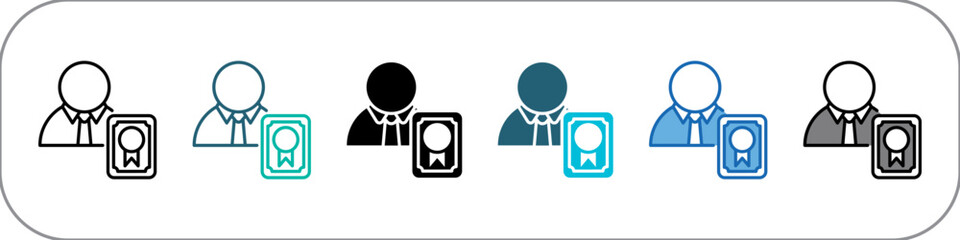 Certifier Icon Pack Multistyle Illustration