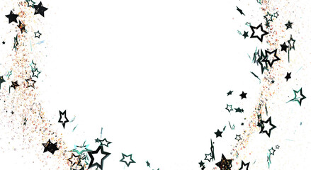 Festive star shapes on a white backdrop, ideal for celebrations, holidays, and general design elements. Use this for event marketing, greetings © vegefox.com