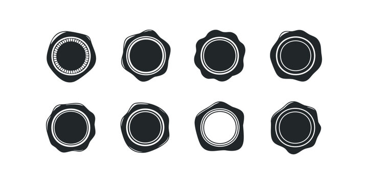 Collection of eight diverse wax seal stamps