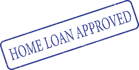 Home Loan Approved grunge rubber stamp seal