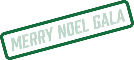 Vibrant Merry Noel Gala Stamp for Grand Holiday Celebrations and Upscale Event Promotions Design
