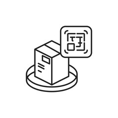 Barcode Icon, Tracking Package UI for SaaS Dashboard.