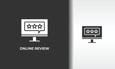 Online Review Vector, Icon Or Logo Sign Isolated Symbol Illustration