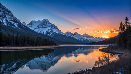 Boat on the river with clean sky