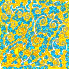 Abstract yellow and blue swirl pattern background
Bright abstract blue and yellow swirl design, perfect for textile patterns, posters, and creative digital artwork.
