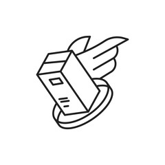 Express Icon, Fast Package UI for Startup Dashboards.