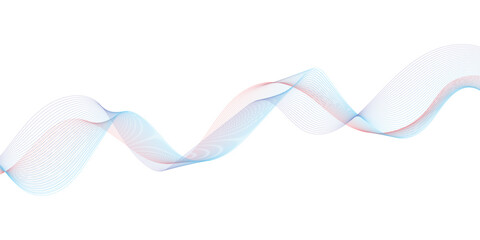 abstract blue wave background pink ribbon isolated on white