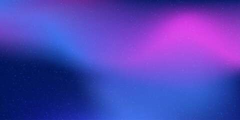 Glowing blue and pink abstract color gradient banner poster cover design, dark blured texture, copy space