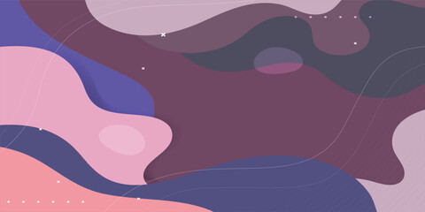 Abstract Wavy Organic Background in Muted Purple and Pink Tones