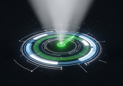 Futuristic Digital HUD Interface Data Technology Concept with vector illustration - Powered by Adobe