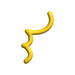 3D surprise expression symbol. Important, emphasis, attention concepts. Decorative design isolated illustration.	
