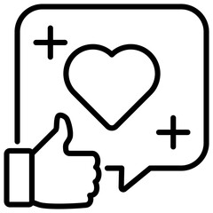 Obraz premium Endorsement Outline Icon