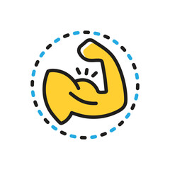 Multi color icon for powerful