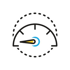 Multi color icon for slowly