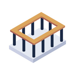 Defendant Dock Vector icon which can easily modify or edit