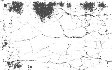 One big crack isolated transparent background png macro.a black and white vintage of cracked concrete scribble effect, old wall background crack vector
