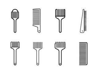 Fine Tooth Comb line art beauty design