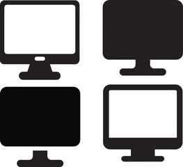 computer monitor vector illustration